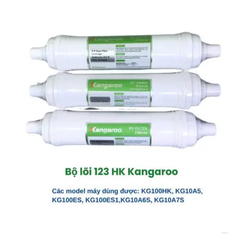Lõi Lọc Nước Đúc 1,2,3 Chính Hãng Kangaroo - Thay Thế Cho KG100HK, KA10A4, KG10A5, KG100ES1, KG100EO, KG10A6S
