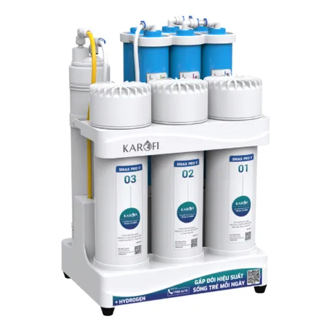 Máy Lọc Nước Để Gầm Karofi KAQ-U03 Pro - Công Nghệ Smax, 10 Lõi Lọc, Thiết Kế Hiện Đại, Nước Uống Tinh Khiết QCVN 6-1:2010/BYT