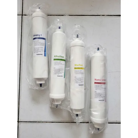 Bộ 4 Lõi Lọc Nước RO Toshiba Chính Hãng - Thay Thế Lõi Máy Lọc Nước Nóng Lạnh - Chất Lượng Nhật Bản