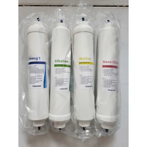Bộ 4 Lõi Lọc Nước RO Toshiba Chính Hãng - Thay Thế Lõi Máy Lọc Nước Nóng Lạnh - Chất Lượng Nhật Bản