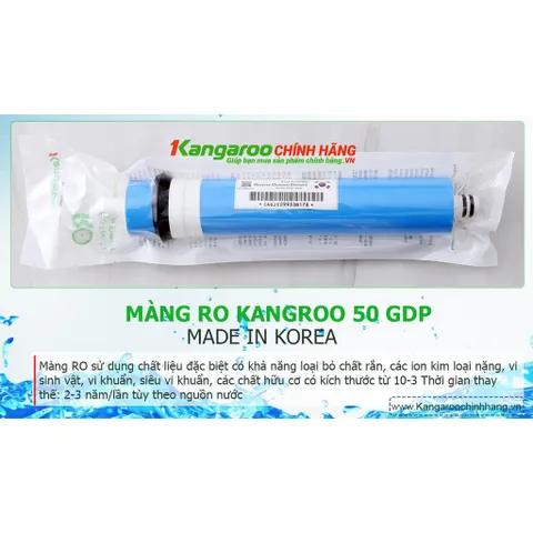 Lõi Lọc Nước RO Kangaroo Số 4 - Màng TFC Chính Hãng - Giải Pháp Lọc Nước An Toàn, Nguyên Liệu Đặc Biệt