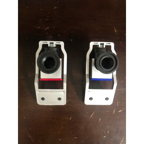 Combo 2 Vòi Nóng Lạnh Thay Thế Cho Máy Lọc Nước - Vòi Nhựa ABS Đen Trắng Chất Lượng Cao