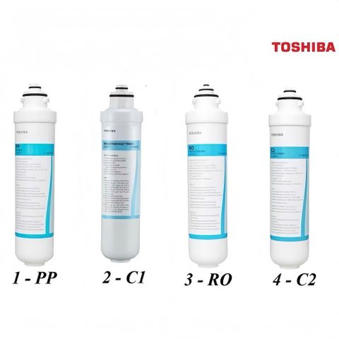 Lõi Lọc Nước Toshiba TWP-W1643SV(W) - Hệ Thống 4 Lõi RO Chất Lượng Cao, Lọc Sạch Nước Uống, Made in China
