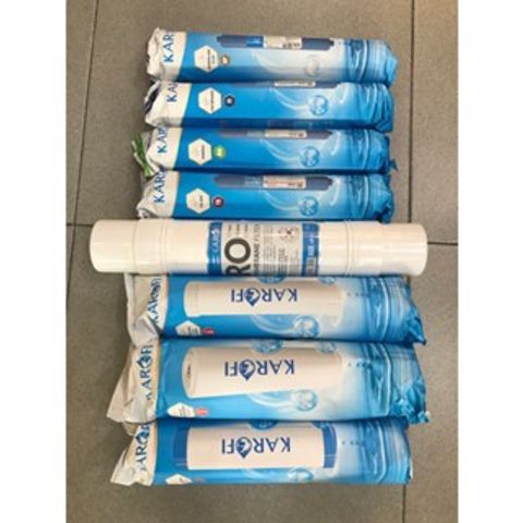 Bộ 8 Lõi Lọc Karofi Chính Hãng - Thay Thế Cho Máy Lọc Nước Slim S-S038 - Lọc Nước Sạch, An Toàn Cho Sức Khỏe