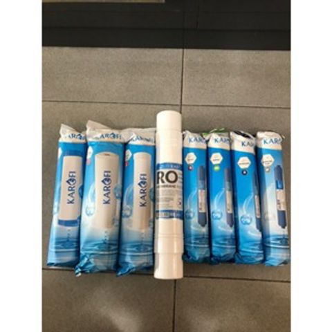 Bộ 8 Lõi Lọc Karofi Chính Hãng - Thay Thế Cho Máy Lọc Nước Slim S-S038 - Lọc Nước Sạch, An Toàn Cho Sức Khỏe