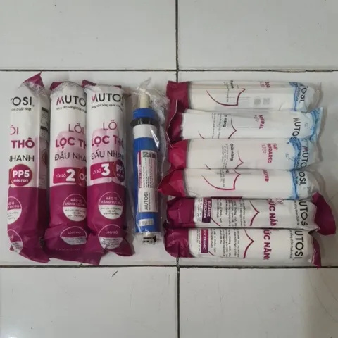 Bộ 10 Lõi Lọc Nước Mutosi Cho Máy MP-360D & MP-S1001 - Lõi 123 Đúc, Bảo Vệ Màng RO, Tiêu Diệt Vi Khuẩn, Cải Thiện Vị Nước