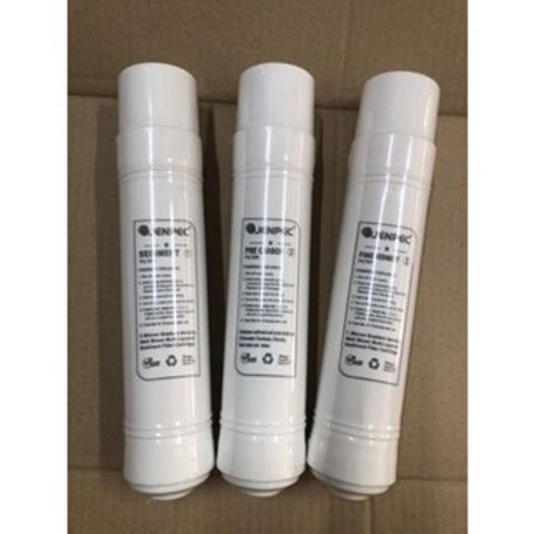 Bộ 3 Lõi Lọc Nước Đúc 123 Jenpec - Thay Thế Cho Máy Lọc Model A5000, Lõi Sediment, Pre Carbon, Fine Sediment