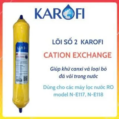 Lõi Lọc Cation Exchange Karofi - Giảm Đá Vôi, Làm Mềm Nước, Thay Thế Mỗi 6-9 Tháng - Đồ Gia Dụng Nhà Bếp Chất Lượng