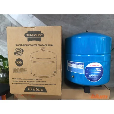 Bình áp thép 10L Sunhouse - Chính hãng - Sử dụng cho các máy lọc nước RO