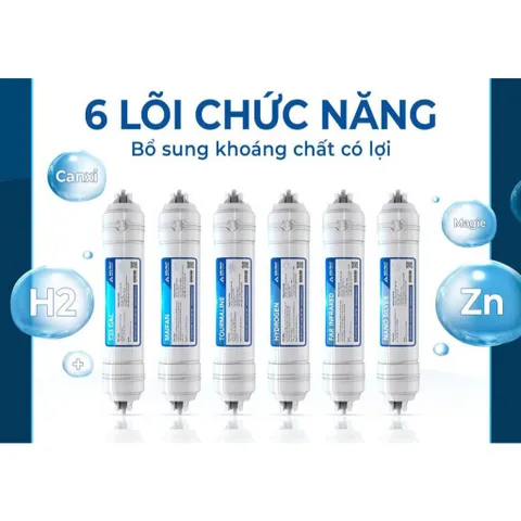 Bộ 6 Lõi Chức Năng Hòa Phát 5678910 - Lõi Lọc Nước RO Chính Hãng cho Kangaroo, Karofi, Sunhouse, Tân Á Đại Thành