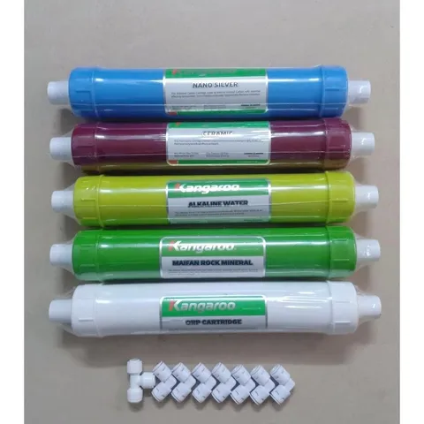 Bộ 5 Lõi Lọc Nước RO Kangaroo 56789 - Chính Hãng, Nano Silver, Ceramic, Alkaline, Maifan, Orp - Bảo vệ sức khỏe gia đình bạn
