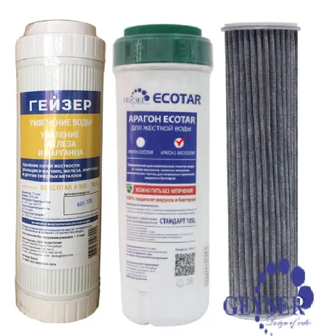 Lõi Lọc Nước Nano Geyser Ecotar 4 - Bộ 1,2,3 Chính Hãng Nga - Công Nghệ Lọc 5 in 1, Diệt Khuẩn Tối Ưu
