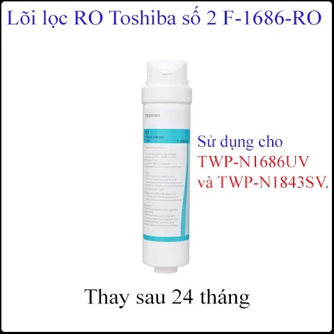 Lõi lọc RO Toshiba F-1686-RO - Thay thế cho máy lọc nước, loại bỏ 99.99% vi khuẩn, hàng chính hãng Nhật Bản