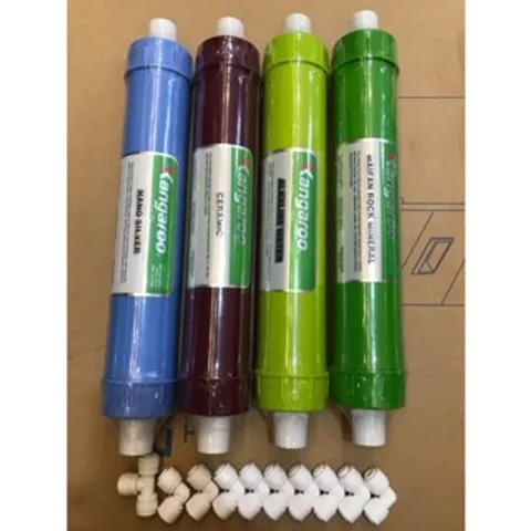 Combo 4 Lõi Lọc Nước RO Kangaroo 5678 Chính Hãng - Lõi Nano Silver, Ceramic, Alkaline, Maifan Tăng Cường Khoáng Chất