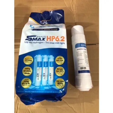 Bộ 2 Lõi Lọc Nước Karofi Smax HP 6.2 + Lõi Mineral Plus - Thay Thế Cho Máy Karofi - Chất Lượng Cao, Bổ Sung Khoáng Chất