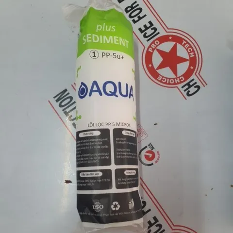 Bộ Lõi Lọc Nước 1,2,3 Aqua - Bộ 3 Lõi Filtro cho Máy Lọc Nước RO, Loại Bỏ Tạp Chất, Bùn Đất, Gỉ Sét