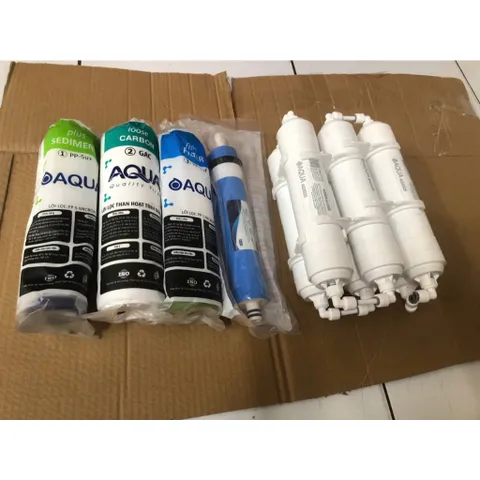Bộ 10 Lõi Lọc Nước AQUA Chính Hãng cho Máy RO - Bổ Sung Khoáng Chất, Loại Bỏ Tạp Chất và Vi Khuẩn, Nước Tinh Khiết An Toàn