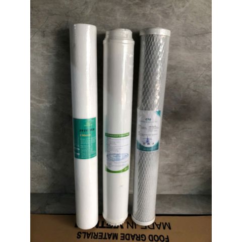 Combo 3 Lõi Lọc Thô 20 Inch 50cm - Bộ Lọc Nước R.O Công Nghiệp Hiệu Quả, Thay Thế Dễ Dàng cho Máy Lọc Nước