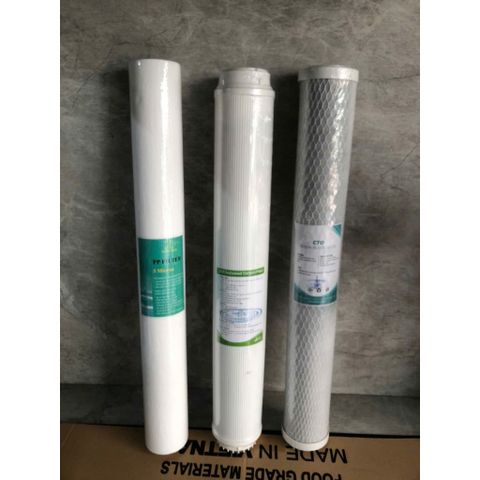 Combo 3 Lõi Lọc Thô 20 Inch 50cm - Bộ Lọc Nước R.O Công Nghiệp Hiệu Quả, Thay Thế Dễ Dàng cho Máy Lọc Nước