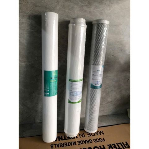 Combo 3 Lõi Lọc Thô 20 Inch 50cm - Bộ Lọc Nước R.O Công Nghiệp Hiệu Quả, Thay Thế Dễ Dàng cho Máy Lọc Nước