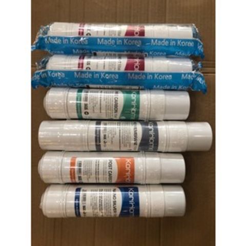 Bộ 6 Lõi Lọc Korihome Chính Hãng cho Máy Lọc Nước WPK-813, WPK-888-LT, WPK-605 - Lọc Sạch, Khử Mùi, An Toàn Cho Sức Khỏe