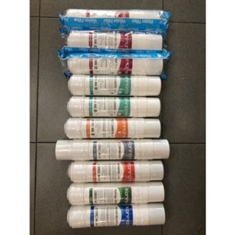 Bộ 10 Lõi Lọc Nước Korihome Cho Máy WPK-G61, WPK-G60-S, WPK-G62 - Chất Lượng Cao, Thay Thế Dễ Dàng, Nguồn Nước Sạch An Toàn