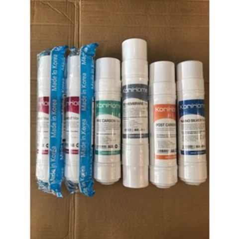 Bộ 6 Lõi Lọc Korihome Chính Hãng cho Máy Lọc Nước WPK-813, WPK-888-LT, WPK-605 - Lọc Sạch, Khử Mùi, An Toàn Cho Sức Khỏe