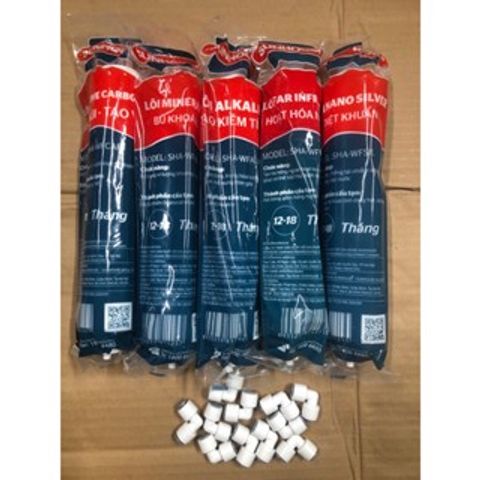 Bộ 5 Lõi Lọc Khoáng Sunhouse Chính Hãng - Thay Thế cho Máy Lọc Nước RO Kangaroo, Karofi, Mutosi, An Toàn và Bổ Sung Khoáng Chất