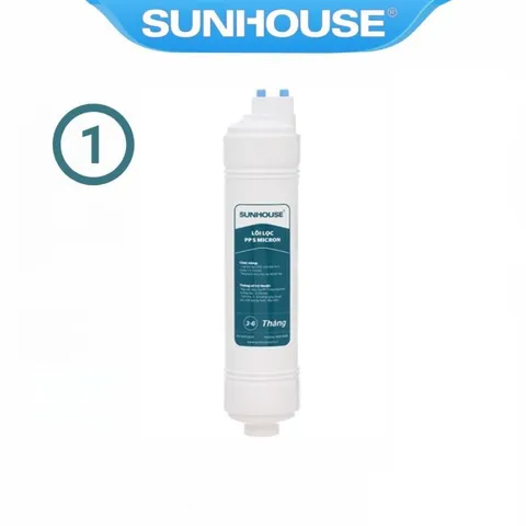 Lõi Lọc Nước 1,2,3 Đúc Sunhouse Cho Máy SHA76218CK, SHA76216CK - Hàng Chính Hãng, An Toàn Cho Sức Khỏe