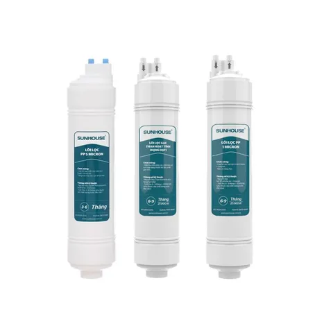 Lõi Lọc Nước 1,2,3 Đúc Sunhouse Cho Máy SHA76218CK, SHA76216CK - Hàng Chính Hãng, An Toàn Cho Sức Khỏe
