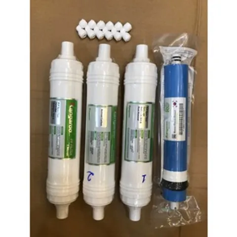 Bộ 4 Lõi Lọc Nước Kangaroo 1234 - Hàng Chính Hãng, Lõi Đúc 123 & Màng RO, Phù Hợp Nhiều Model Máy Lọc