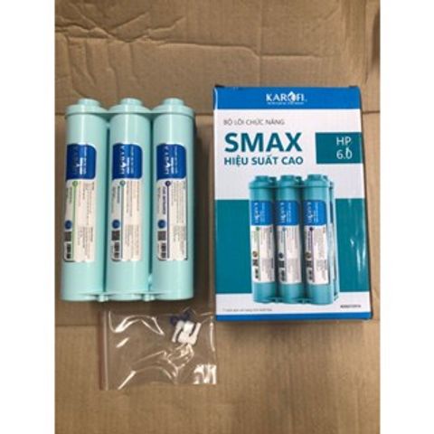 Bộ Lõi Smax Karofi HP 6.0 Chính Hãng - Hệ Thống Lõi 6 Chức Năng, Gấp Đôi Khoáng Chất, Lọc Nhanh và Chống Tái Nhiễm Khuẩn Nước