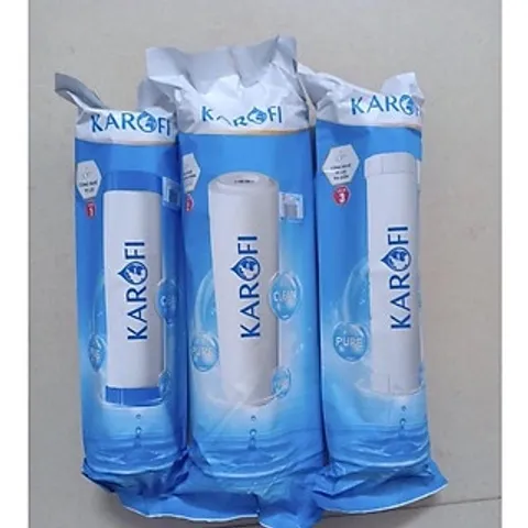 Bộ 3 Lõi Lọc Nước Smax Duo Karofi Số 1, 2, 3 - Chính Hãng, Bảo Vệ Màng Lọc RO, Lọc Thô Hiệu Quả  đến 1 Micron