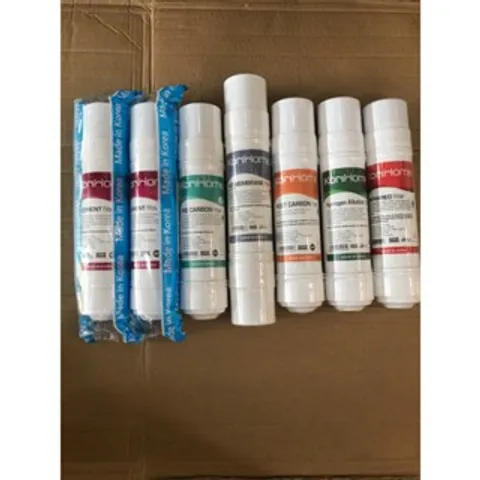 Bộ 7 Lõi Lọc Nước Korihome Chính Hãng - 2 Sediment, 1 Pre Carbon, 1 RO, 1 Post Carbon, 1 Hydrogen, 1 Infrared cho Máy Lọc Nước
