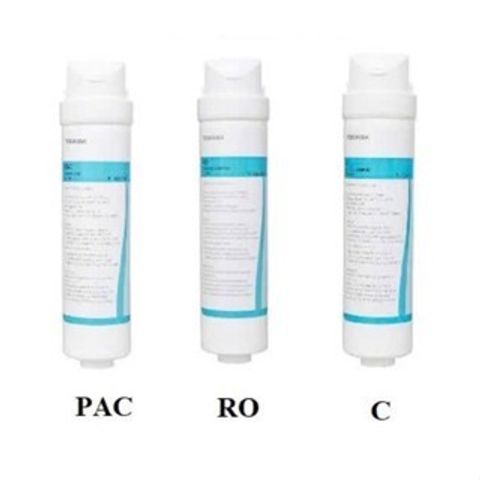 Lõi Lọc Toshiba 1686 - Bộ 3 Mảnh PAC/RO/C - Thay Thế Cho Máy Lọc Nước N1686UV, N1843S, W1905S - Hàng Chính Hãng Nhật Bản