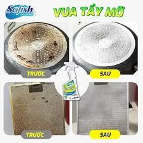 Vua Tẩy Mỡ Sofish Ultra 500ML - Chất Tẩy Rửa Nhanh Chóng Cho Nồi, Chảo, Lò Nướng, Vết Bẩn Cứng Đầu, Hàng Chính Hãng Việt Nam