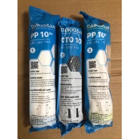 Bộ 3 Lõi Lọc Nước RO Daikiosan - Hàng Chính Hãng - Phù Hợp Với Nhiều Thương Hiệu Máy Lọc Nước