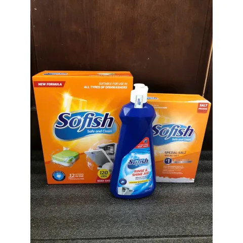 Viên Rửa Chén Sofish - Muối Rửa Bát Chuyên Dụng Cho Máy Rửa Chén - Độ Sạch Bóng Vượt Trội, An Toàn, Hiệu Quả