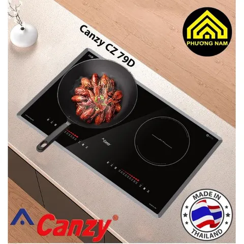 [Giá Buôn] Bếp từ Canzy CZ 79D nhập khẩu Thái Lan - Mặt kính EUROKERA của Pháp - Tích hợp công nghệ Smart Inverter