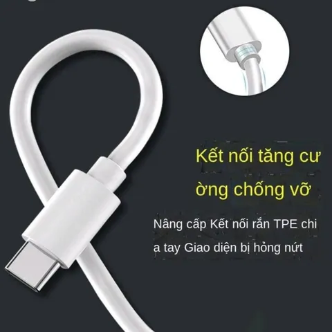 Dây Cáp Sạc Type-C 1m cho Điện Thoại Android - Chất Liệu Chắc Chắn, Tốc Độ Truyền Dữ Liệu Nhanh, Tương Thích Nhiều Thiết Bị