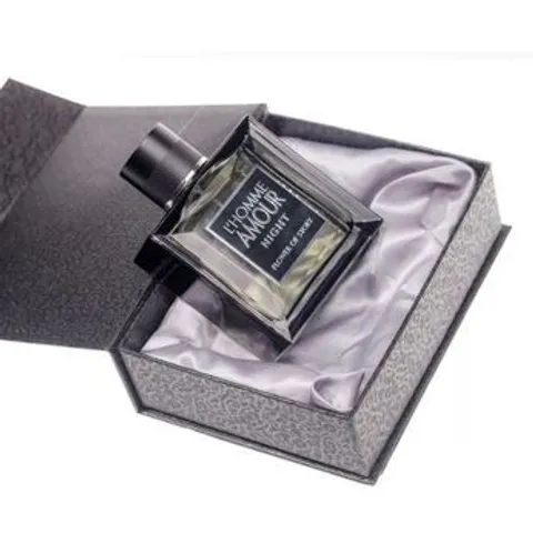 Nước hoa Nam L'HOMME AMOUR NIGHT 100ml - Hương Gỗ Quyến Rũ, Sang Trọng, Duy Trì 6-8 Giờ, Hàng Nhập Khẩu Cao Cấp