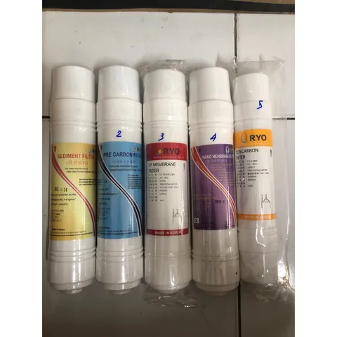 Bộ 5 Lõi Lọc Nước RYO Hàn Quốc - Loại Đầu U Chính Hãng - Công Nghệ Lọc Siêu UF, Nguồn Nước Sạch, An Toàn Sức Khỏe