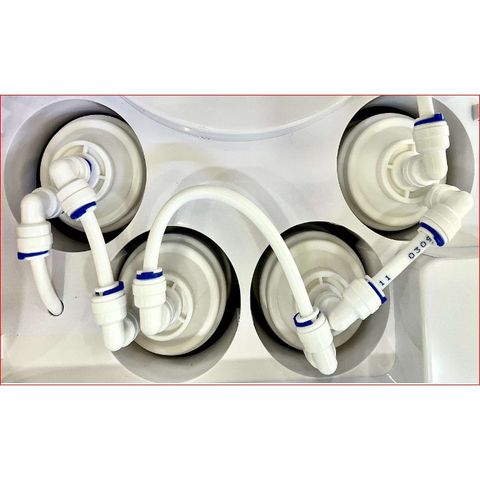 Combo Bộ Lõi Lọc Nước Hàn Quốc 2 Co Đầu U - Thay Thế Máy Lọc Newlife, Ryo - Lõi SEDIMENT, PRE CARBON, U/F, POST CARBON
