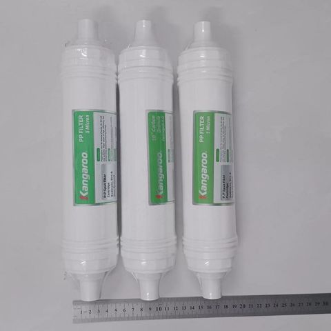 Bộ 3 Lõi Lọc Đúc Kangaroo 123 Chính Hãng - Lọc Nước Cho Các Model KG100HK, KA10A4, KG10A5, KG100ES, KG100ES1