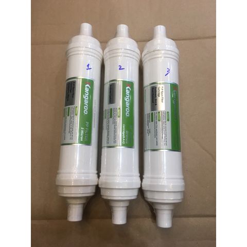 Bộ 3 Lõi Lọc Đúc Kangaroo 123 Chính Hãng - Lọc Nước Cho Các Model KG100HK, KA10A4, KG10A5, KG100ES, KG100ES1