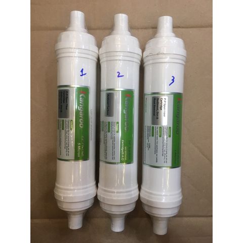 Bộ 3 Lõi Lọc Đúc Kangaroo 123 Chính Hãng - Lọc Nước Cho Các Model KG100HK, KA10A4, KG10A5, KG100ES, KG100ES1