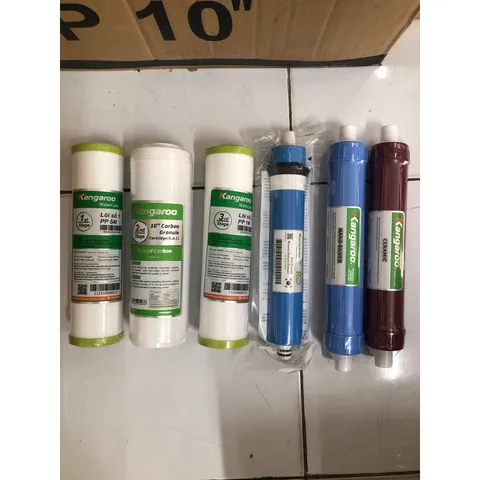 Bộ 6 Lõi Lọc KANGAROO Chính Hãng - Thay Thế Máy Lọc Nước RO, Đảm Bảo Sạch Sẽ An Toàn Cho Gia Đình
