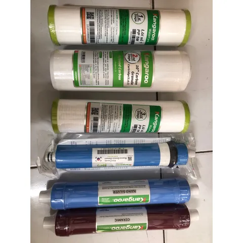 Bộ 6 Lõi Lọc KANGAROO Chính Hãng - Thay Thế Máy Lọc Nước RO, Đảm Bảo Sạch Sẽ An Toàn Cho Gia Đình