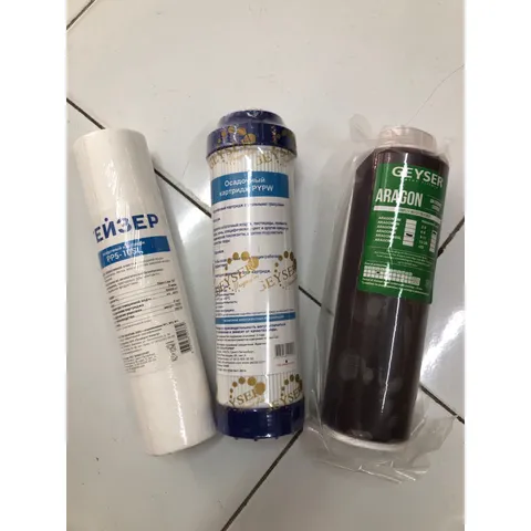 Combo 3 Lõi Lọc Nước 123 Geyser Chính Hãng - Thay Thế Cho Máy Lọc TK8 - Bảo Vệ Nguồn Nước Sạch và An Toàn