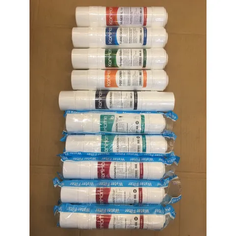 Bộ 10 Lõi Lọc Nước KORIHOME Chính Hãng - Bao Gồm 3 Sediment, 2 Pre Carbon, 1 RO, 1 Post, 1 Mineral, 1 Hydrogen, 1 Nano Silver